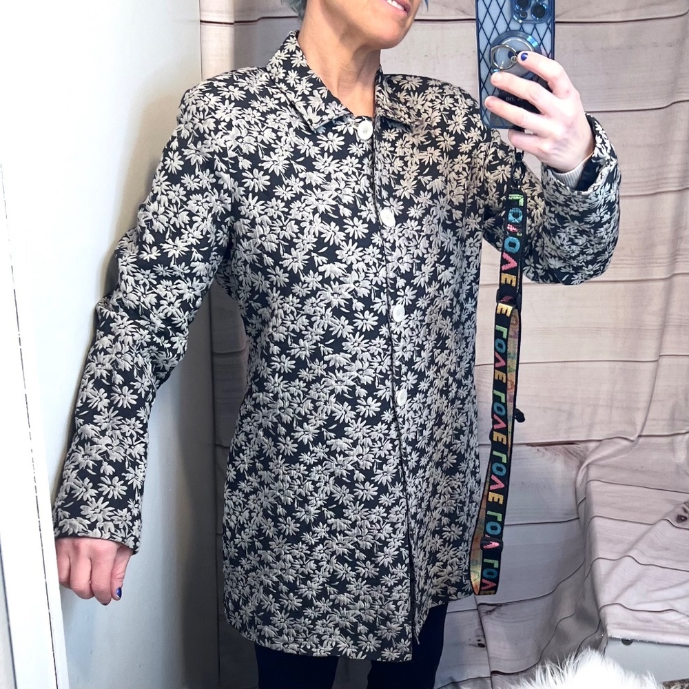 VINTAGE |•MARSHALL FIELDS•| Floral Coat Size 14 - Picture 5 of 14
